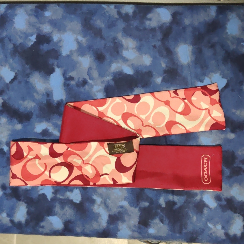 Coach scarf silk